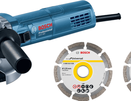 Bosch Professional GWS 880 + 2x diamantschijf