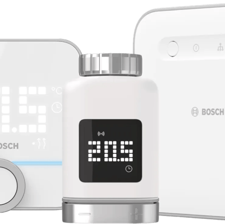 Bosch Slimme Radiatorknop + Slimme Kamerthermostaat 230V + Smart Home Controller