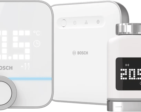 Bosch Slimme Radiatorknoppen Duo Pack + Slimme Kamerthermostaat + Smart Home Controller