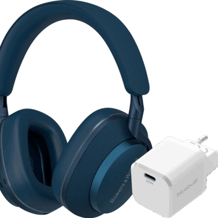Bowers & Wilkins Px7 S2e Blauw + BlueBuilt Power Delivery Oplader met Usb C Poort 20W Wit