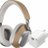Bowers & Wilkins Px8 Bruin + BlueBuilt Power Delivery Oplader met Usb C Poort 20W Wit
