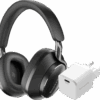 Bowers & Wilkins Px8 Zwart + BlueBuilt Power Delivery Oplader met Usb C Poort 20W Wit