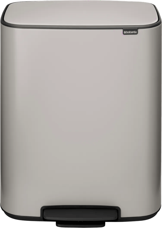 Brabantia Bo Pedaalemmer 2 x 30 Liter Soft Grey