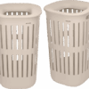 Brabantia Collect-It Wasmand 55 liter - Set van 2 -  Beige