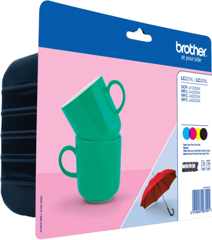 Brother LC-227XL/LC225XL Cartridges Combo Pack