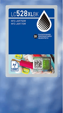 Brother LC-528 XL cartridge zwart