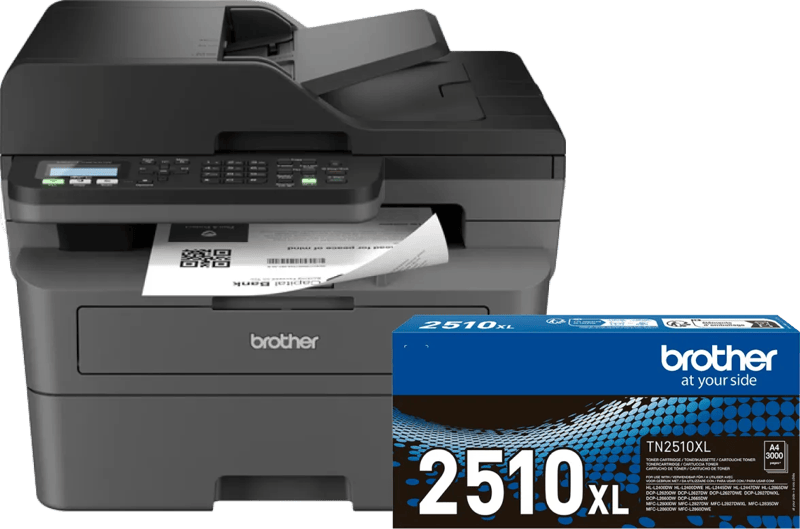 Brother MFC-L2800DW + 1 extra zwarte XL toner
