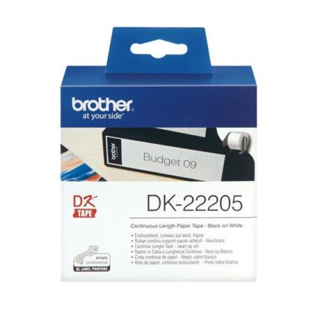 Thermal Tape doorlopend 62mm wit