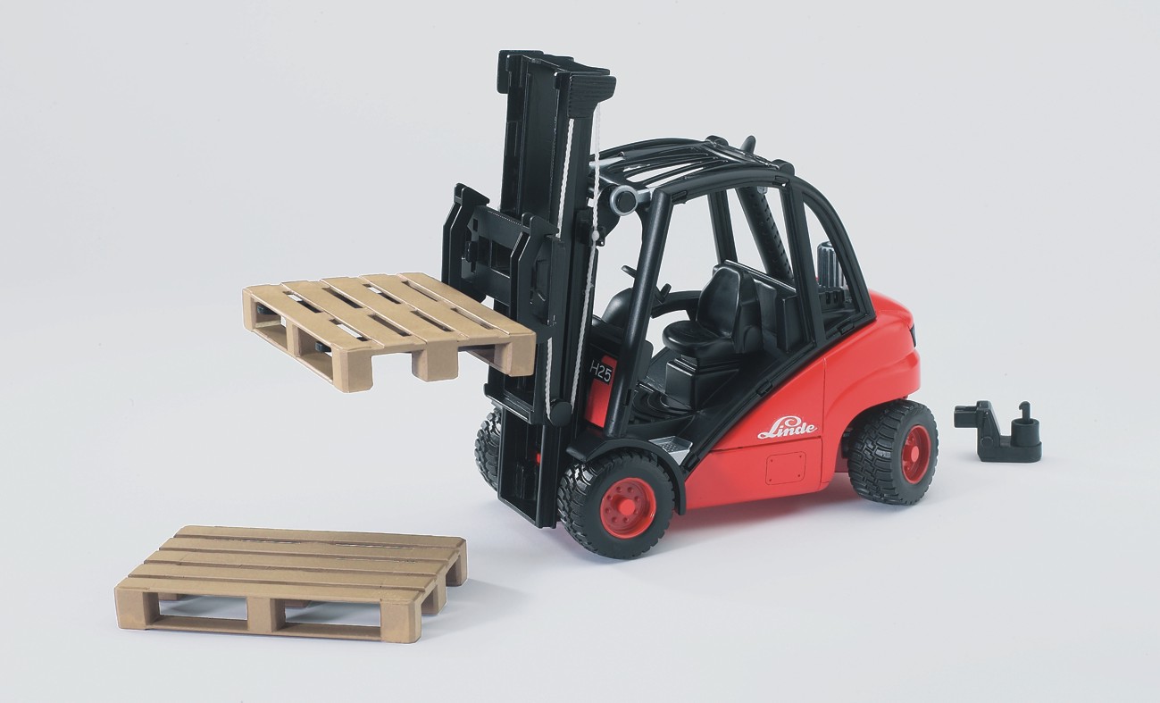 Bruder Linde vorkheftruck met 2 pallets | Bruder