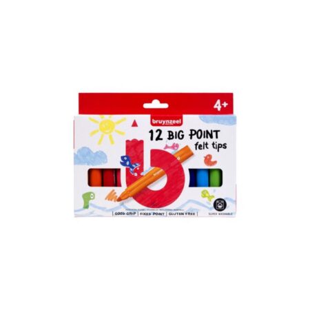 Bruynzeel Big point viltstiften 12st | Bruynzeel