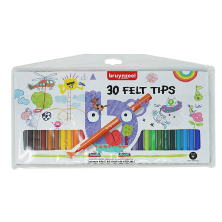 Bruynzeel viltstiften 30 Felt Tips | Bruynzeel
