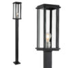 Buitenlamp Capital L sokkellamp zwart