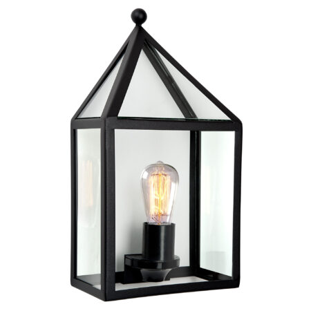 Buitenlamp Laren Zwart Wandlamp Plat