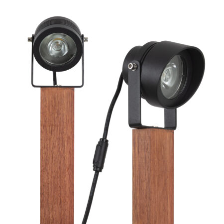 Buitenlamp Tree Beamer Tuinspot Zwart Sokkel