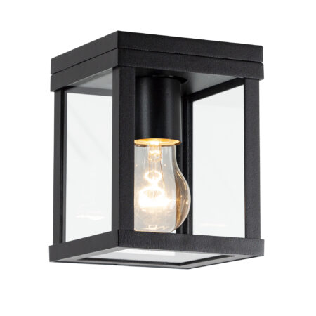 Buitenplafondlamp Industriële Jersey Zwart