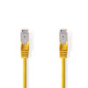 CAT5e SF/UTP kabel geel 15m