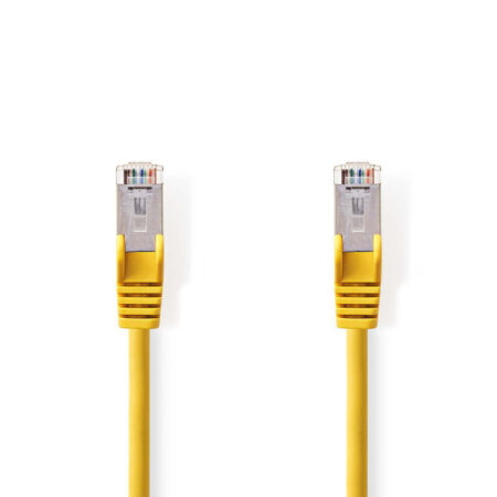 CAT5e SF/UTP kabel geel 15m