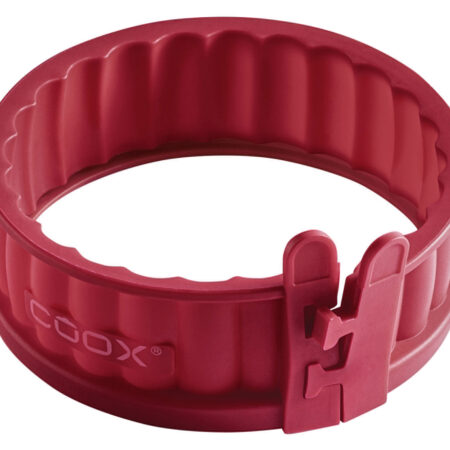 Quichevorm met glazen bodem Ø 12 cm (Rood)