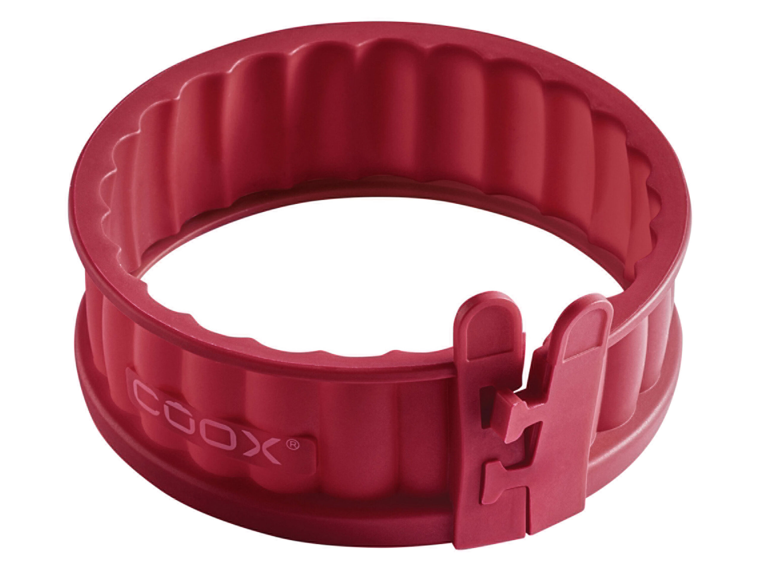 Quichevorm met glazen bodem Ø 12 cm (Rood)