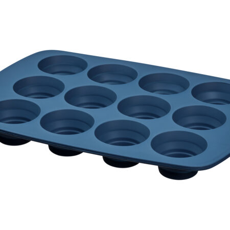 Siliconen muffinvorm (Grijs/blauw)