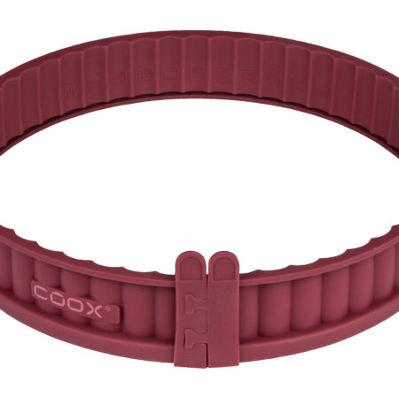 Siliconen quichevorm met glazen bodem (Rood)