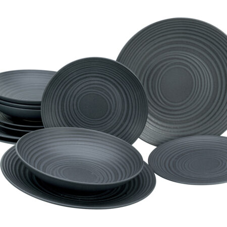 Serviesset Lava Stone 12-delig