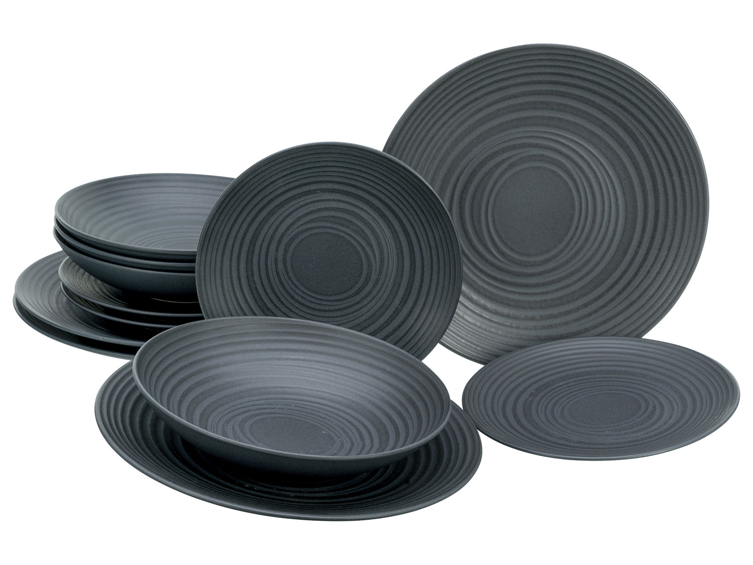 Serviesset Lava Stone 12-delig