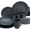 Serviesset Leisteen Black (16-delig combi-servies)