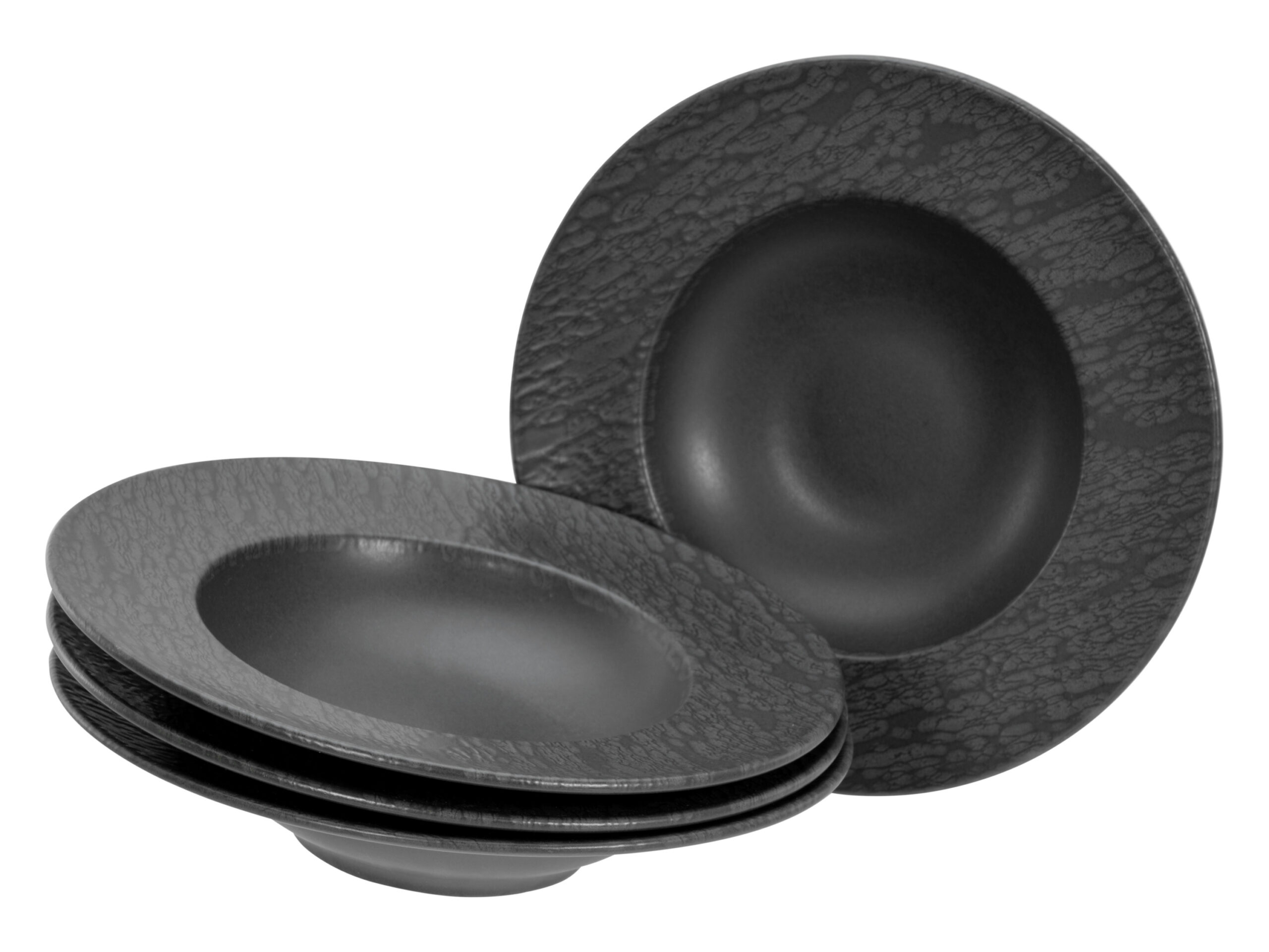 Serviesset Leisteen Black (4-delige bordenset)