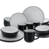Serviesset Nordic Cool Black (16-delig combi-servies)