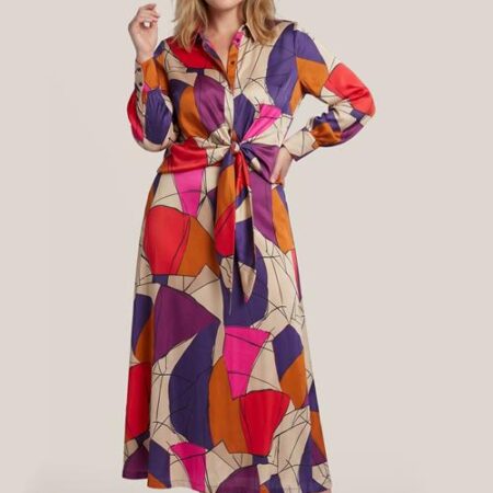 Caila Print Rok Plum / Multi Maxi