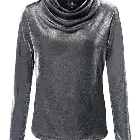 Caitlin Metallic Top Zilver