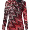 Caitlin Print Top Rood / Multi