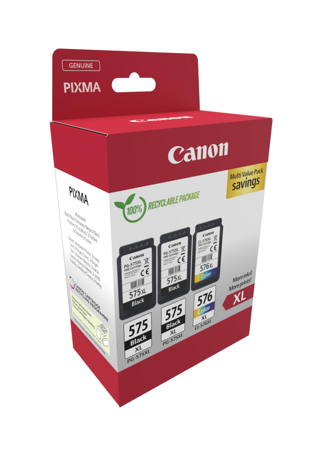 2x PG-575XL & CL-576XL multipack