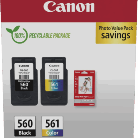 Canon PG-560/CL-561 Cartridge + Fotopapier