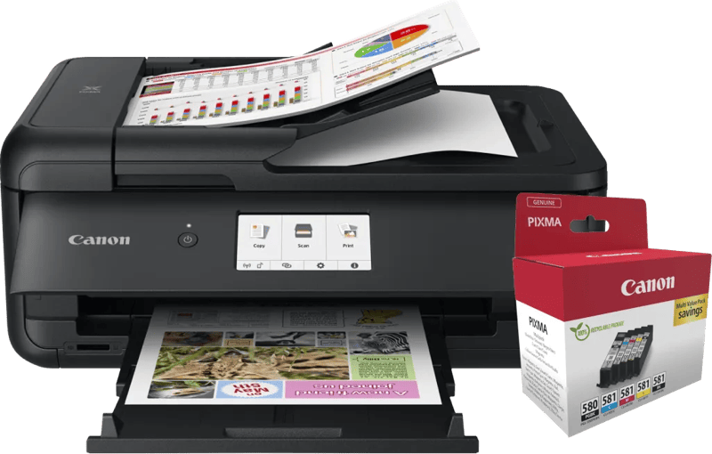 Canon PIXMA TS9550a + 1 set extra cartridges