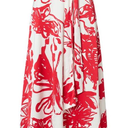 Carissa Print Rok Rood / Wit