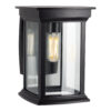Carlton Muurlamp Zwart met 8W Bewegingssensor LED