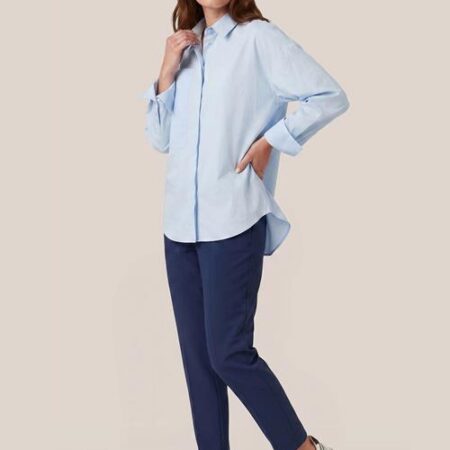 Caroline Tensen Birmingham Blouse Licht Blauw