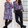 Caroline Tensen Camden Print Jurk Navy / Multi