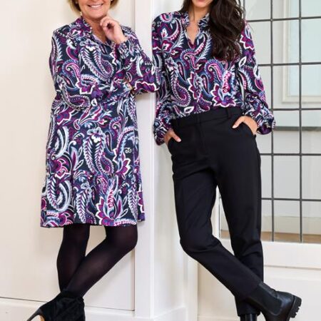 Caroline Tensen Camden Print Jurk Navy / Multi