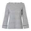 Caroline Tensen Chester Streep Top Ecru / Navy