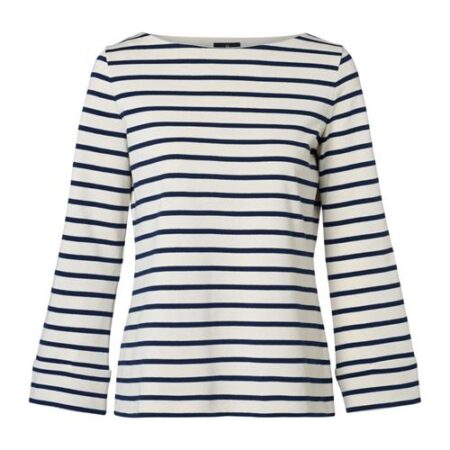 Caroline Tensen Chester Streep Top Ecru / Navy