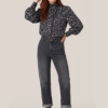Caroline Tensen Clovey Print Blouse Offwhite / Zwart