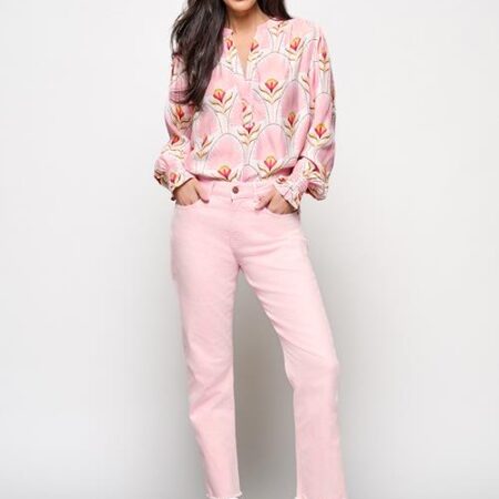 Caroline Tensen Detroit Broek Lichtroze