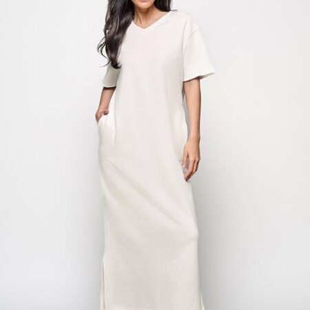 Caroline Tensen Ella Sweat Jurk Off White