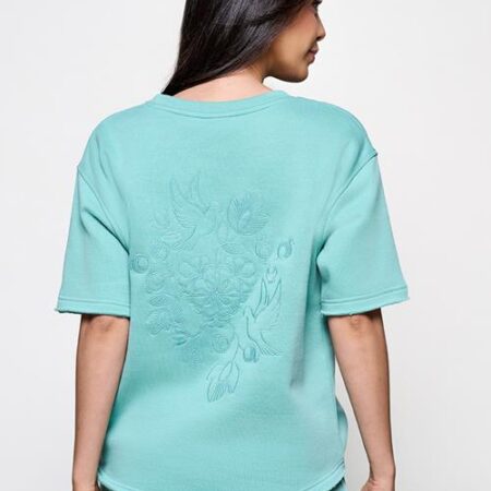 Caroline Tensen Emma Sweat Tee Licht Groen