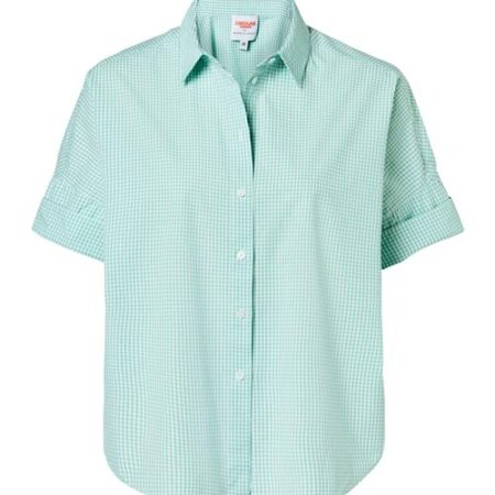 Caroline Tensen Leeds Oversized Check Blouse Wit / Groen