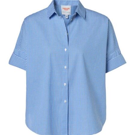 Caroline Tensen Leeds Oversized Check Blouse Wit / Navy
