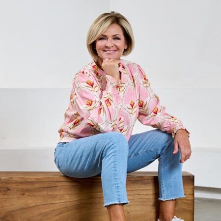 Caroline Tensen Malmo Blouse Lichtroze / Multi